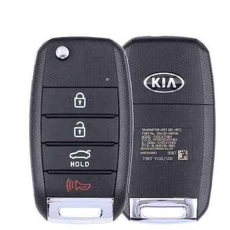 Oem OEM: REF:  2018-2019 Kia Rio / 4-Button Flip Key / PN: 95430-H9700 / NYOSYEC4TX1611 (433 Mhz) RFK-KIA9700-RFB